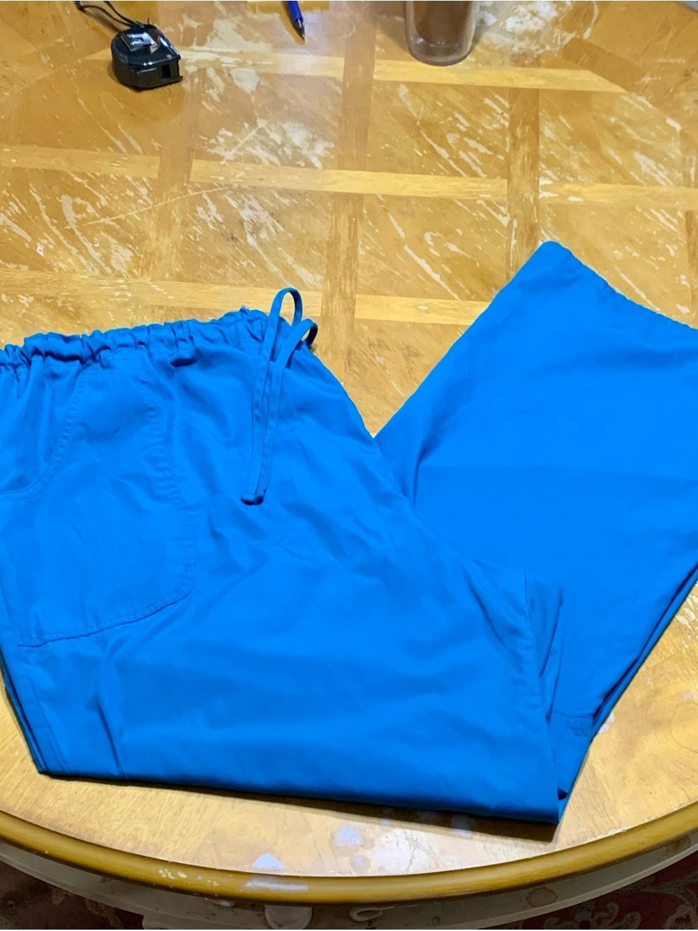 SB SCRUBS Turquoise Blue Stright Leg SCRUB PANTS 3X